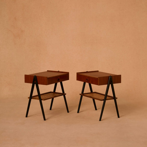 Pair Mid-Century Side Tables