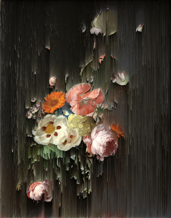 Still Life, (after Rachel Ruysch, 1716), 2017 Giclée on canvas 150 x 117 cm 59 1/2 x 46 1/2 in