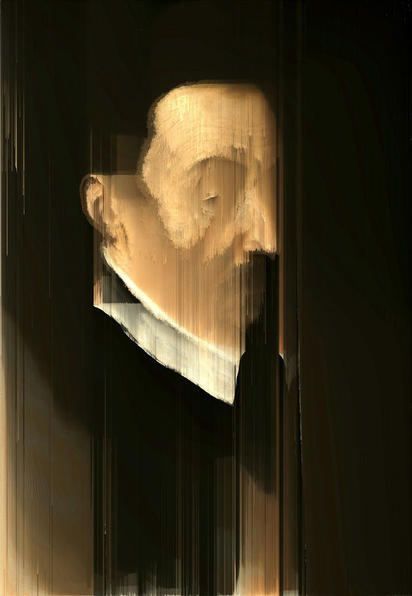 William the Silent (after Dirck Barendsz, 1533-1584), 2017 Two-part giclée on canvas 47 x 32.5 cm 18 1/2 x 13 in