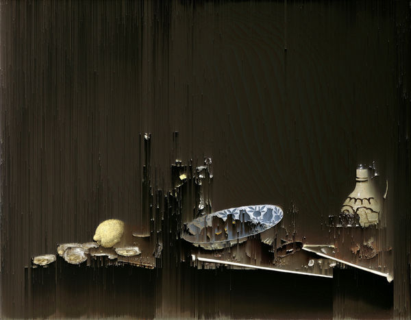 Still Life with Roemer, Flute Glass, Earthenware Jug and Pipes (after Jan Jansz. van de Velde III 1651), 2017 Archival inkjet on 380gsm Hahnemühle Photo Rag paper Paper 73.5 x 94.0 cm / Image 70.5 x 91.0 cm