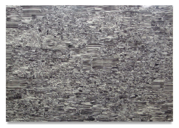 Wizzy Wig, 2000 Collage and varnish on canvas 210 x 147.5 x 4.5 cm 82 1/2 x 58 1/2 x 2 in