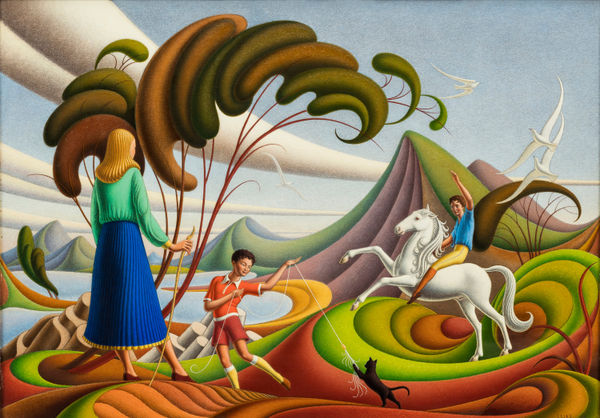 Landscape with Figures, 1948 John Luke