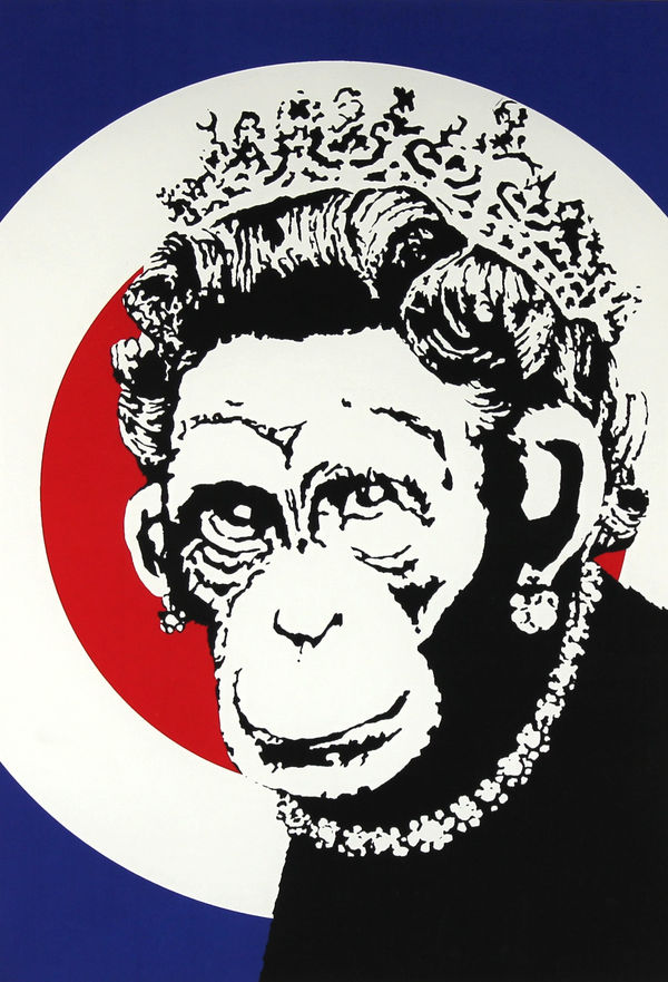 Monkey Queen (Signed), 2003 Banksy