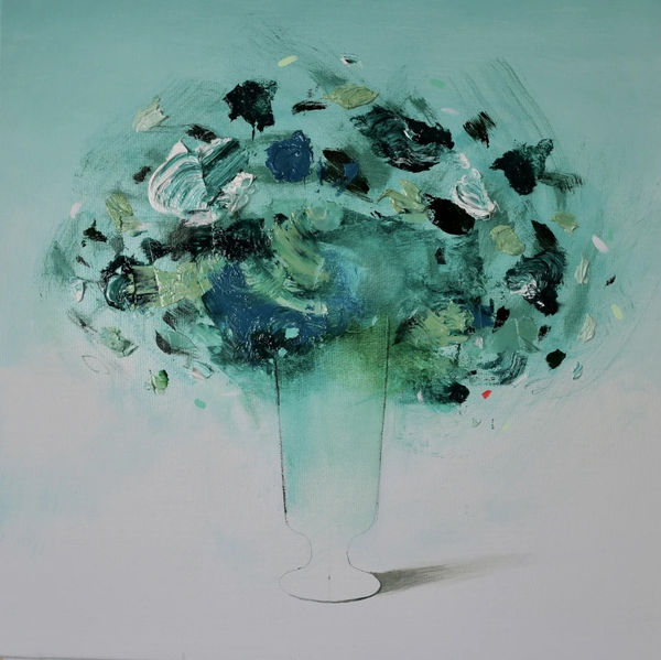 Flores verdes Turquesa