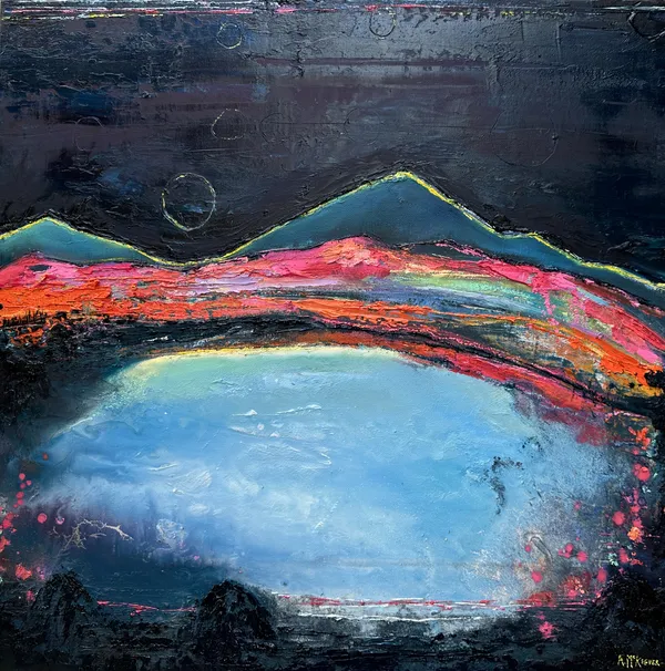 Blue Lough under Full Moon Anna McKeever