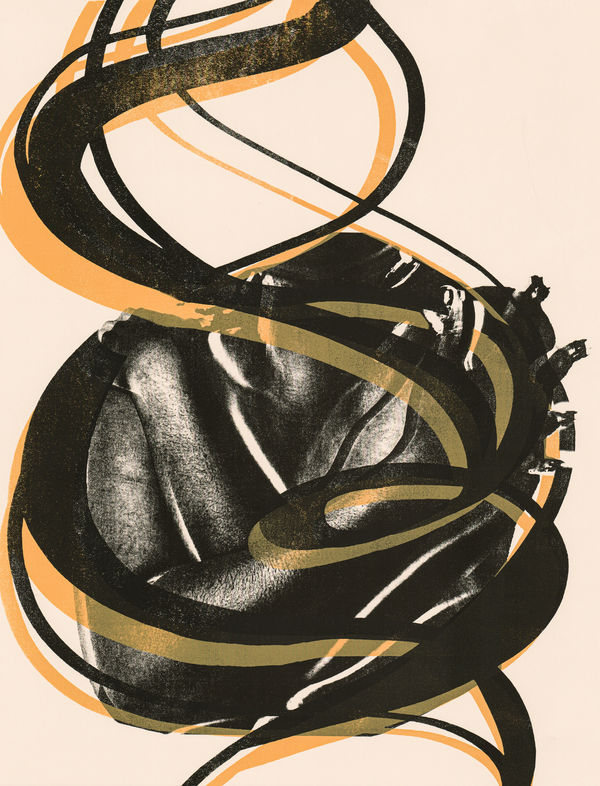 Christian Noelle Charles, Caress | Black & Yellow, 2024