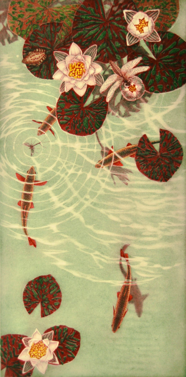 Chris Allan, Rudd and Water Lilies, 2022