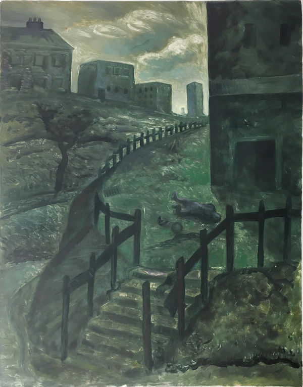 Peter Howson, The Death Of Football, 1988