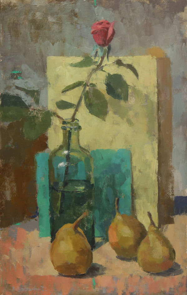 Ben Brotherton, Autumn Pears and Small October Rose