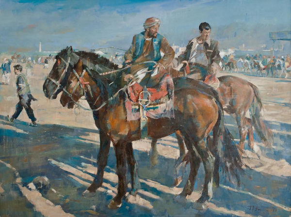 Tom Hoar, The Arrival of Hazara at the Buz Kashi