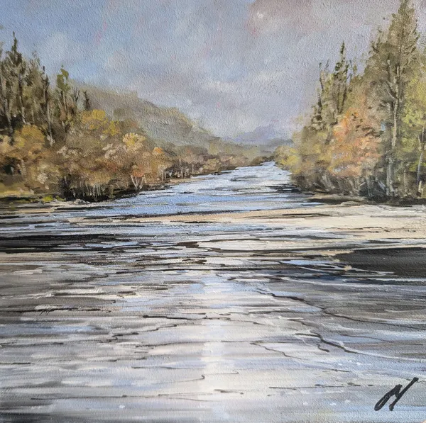 Allison Young, River Tay at Dunkeld Autumn