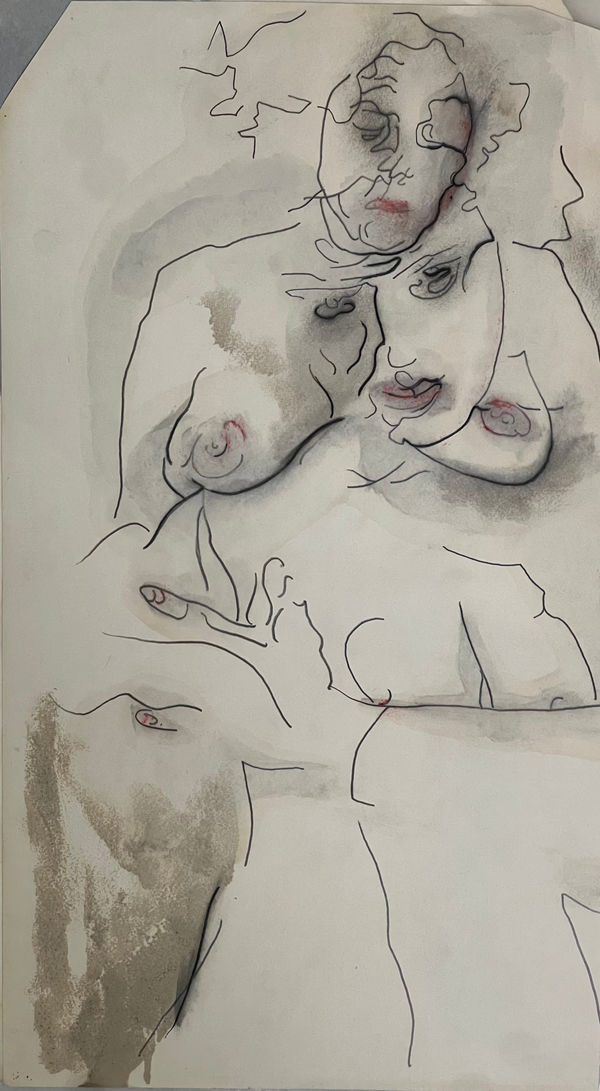 Balcomb Greene, Watercolor and Pencil on Paper, 1970s