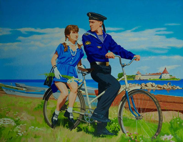 Oleg Maslov, A DEUX ON THE BIKE • НА ВЕЛОСИПЕДИКЕ ВДВОЁМ, 2008