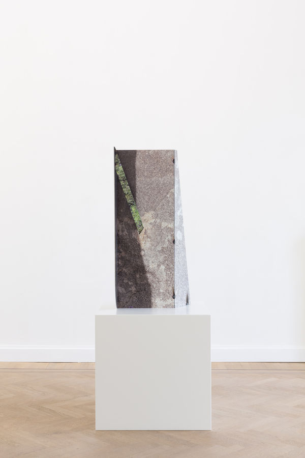 Letha Wilson Joshua Tree Granite Pierced Steel, 2019 UV prints on Corten steel 102.9 x 48.3 x 38.1 cm | 40 1/2 x 19 x 15 in