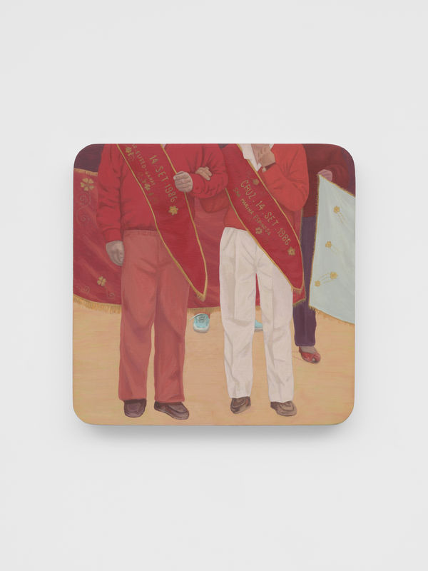 Claudia Martínez Garay Su nombre sobre mi nombre, 2025 Acrylic on wood panel 33 x 33 cm | 13 x 13 in