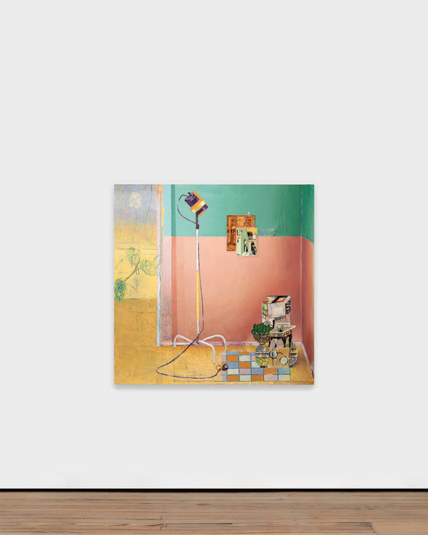 Matthias Weischer Scheinwerfer, 2025 Oil on canvas 152 x 152 cm | 59 7/8 x 59 7/8 in