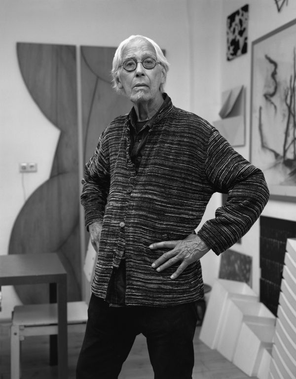 Dana Lixenberg Franck Gribling, Oudezijds Voorburgwal, 2021, 2025 Gelatin Silver print mounted on aluminum, maple frame, museum glass Print size: 32.7 x 26 cm | 12 7/8 x 10 1/4 in Frame size: 34 x 27.5 x 3 cm | 13 3/8 x 10 7/8 x 1 1/8 in Edition of 4 plus 2 artist's proofs