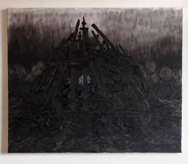 Willem Weismann, Verbrand atelier, 2014