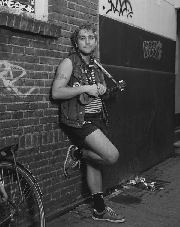 Dana Lixenberg Luke Price, Dollebegijnensteeg, 2022, 2025 Gelatin Silver print mounted on aluminum, maple frame, museum glass Print size: 32.7 x 26 cm | 12 7/8 x 10 1/4 in Frame size: 34 x 27.5 x 3 cm | 13 3/8 x 10 7/8 x 1 1/8 in Edition of 4 plus 2 artist's proofs