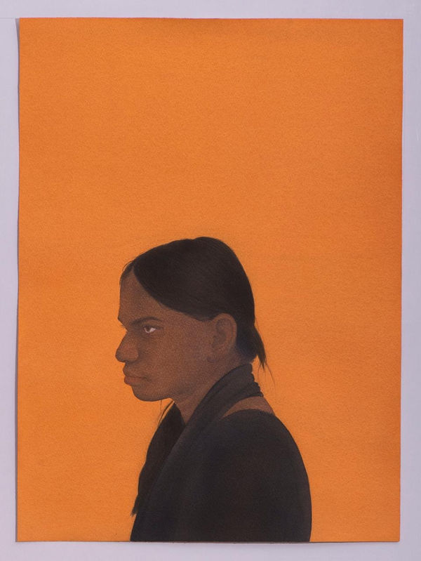 Ali Kazim b. 1979Untitled (Woman of Faith series), 2019 Watercolor and pigments on paper 52 x 38 cm 20 1/2 x 15 in