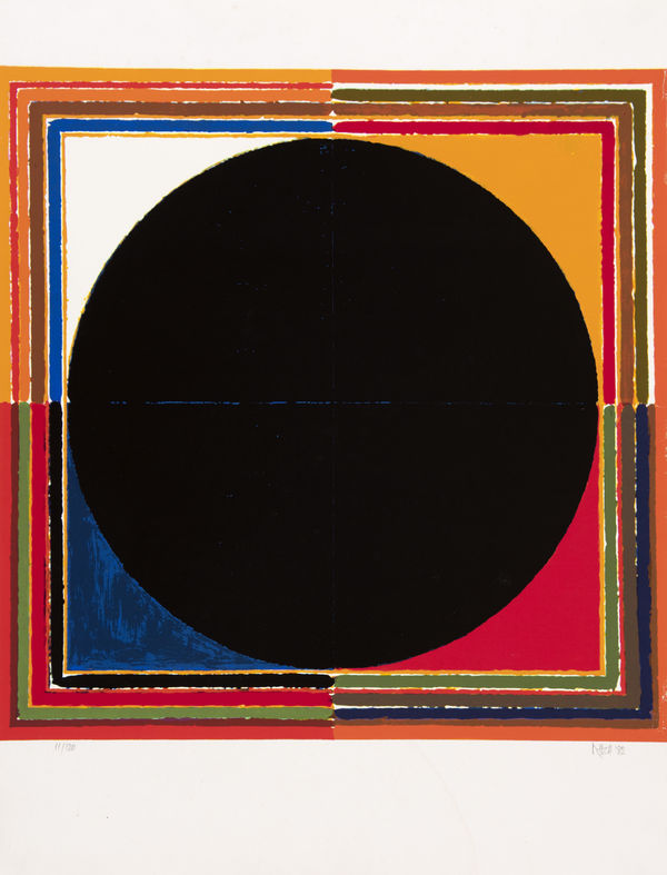 Sayed Haider Raza 1922-2016Untitled (Bindu), 1982 Silkscreen on paper Signed and dated lower right and numbered 11/120 lower left Print produced by the Noblet workshop in Grenoble Image: 49 x 48.5 cm, 19 1/4 x 19 1/8 in Sheet: 64.5 x 48.5 cm, 25 3/8 x 19 1/8 in This work is located in London and is unframed