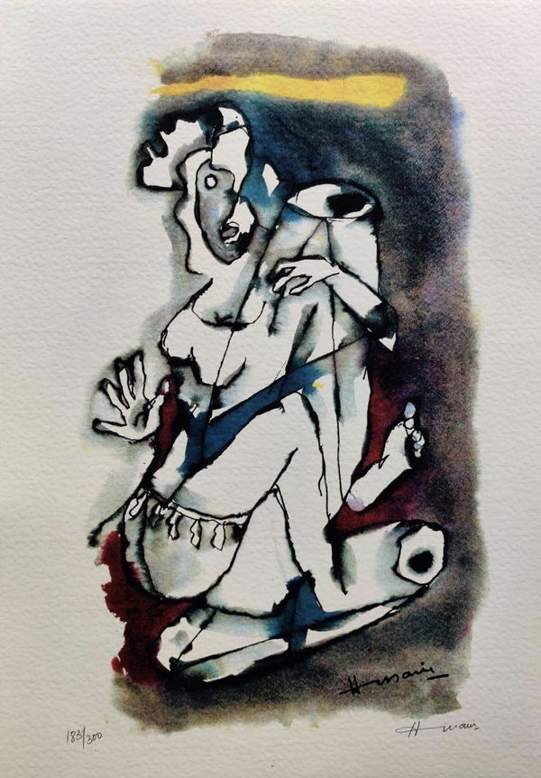 Maqbool Fida Husain Untitled (Gaja Gamini series), 2010 Offset Lithograph on Paper Signed (lower right) and numbered 183/300 (lower left) 36 x 51 cm 20 x 14 In