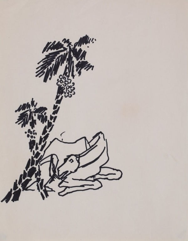 Maqbool Fida Husain, Untitled (Camel)
