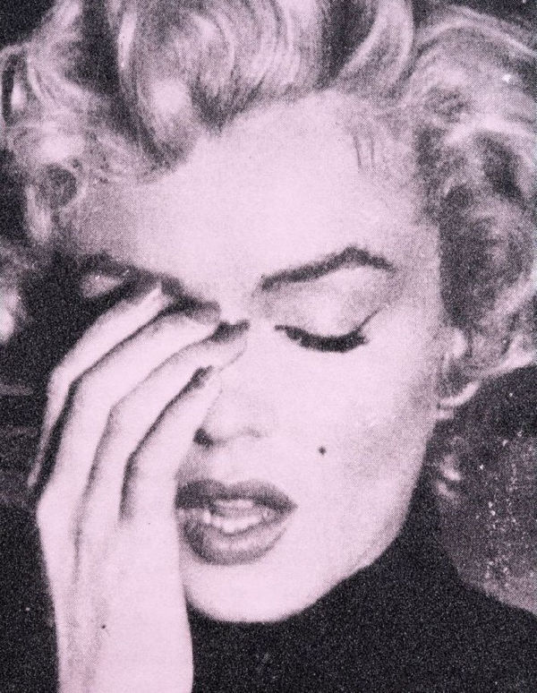 Marilyn Crying Nude and Black