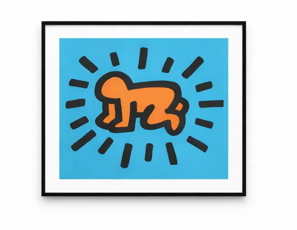 Keith Haring Radiant Baby, from Icons (Littmann PP. 170 - 171), 1990