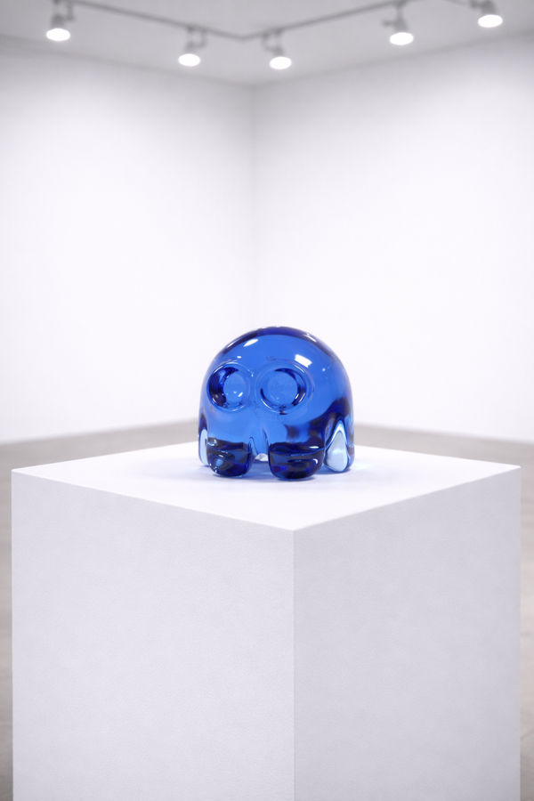 Dylan Martinez Pac-Man Sculpture Cobalt (Small), 2025