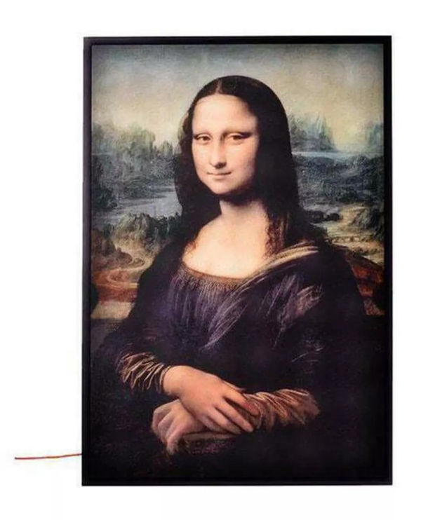 Virgil Abloh Mona Lisa, Artwork With Steel Frame, 2019