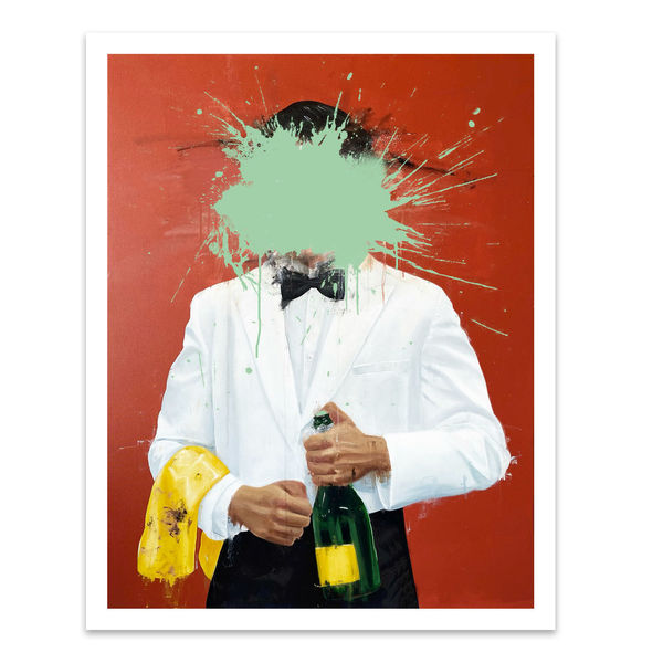 Sage Barnes After Hours (Light Green) Hand Embellished Print, 2023