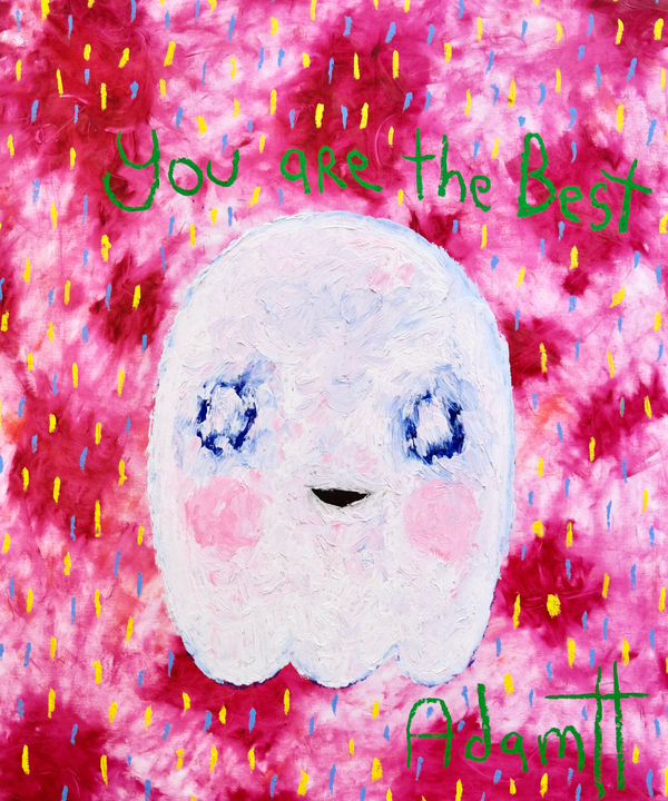 You Are The Best Ghost With Pink Puffs