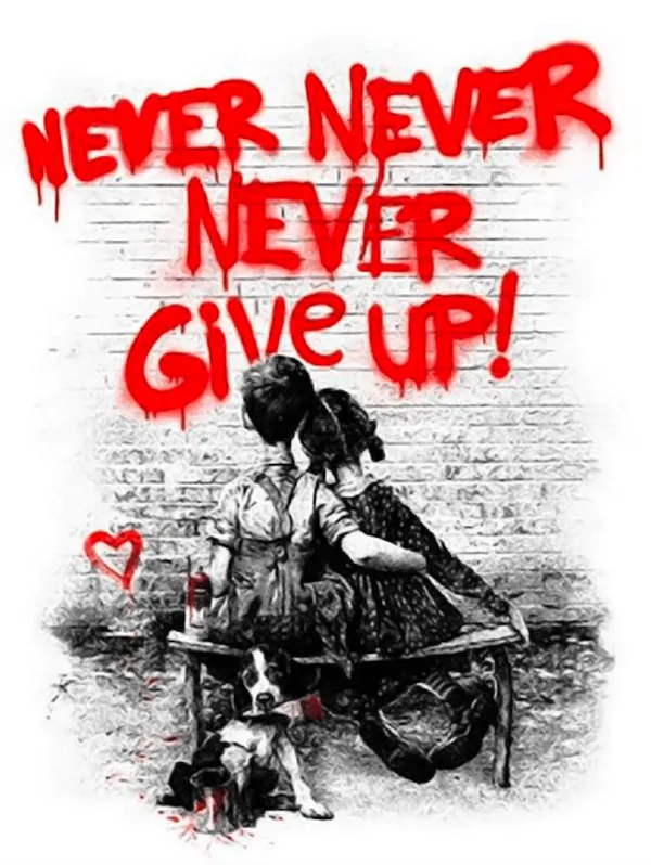 Don't Give Up! (Red)