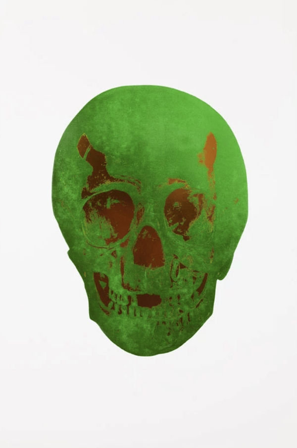 Lime Green/Island Copper Skull,