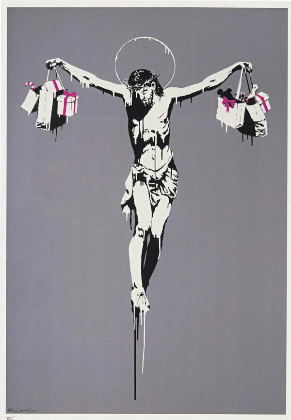 Christ With Shopping Bags (Signed)