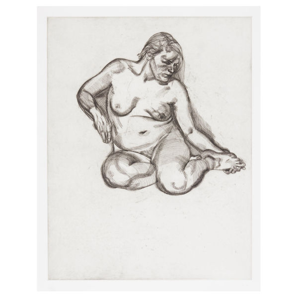 Lucian Freud, Girl Holding Her Foot, 1985