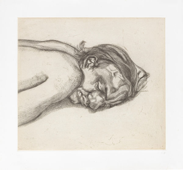 Lucian Freud, Man Resting (Hartley 34), 1988