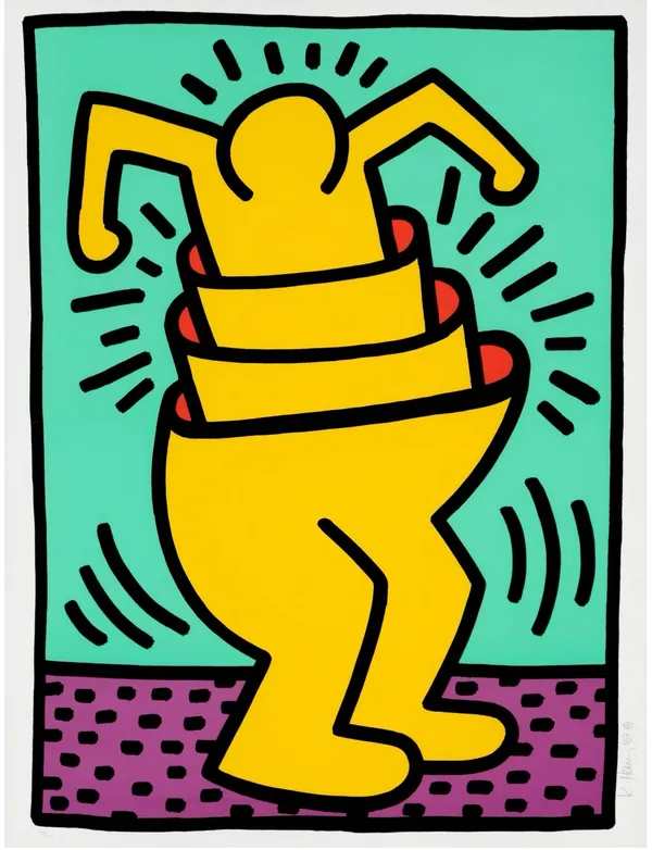 Keith Haring, Untitled (Cup Man), 1989