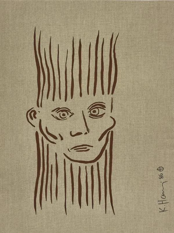 Keith Haring, Portrait of Joseph Beuys, 1986