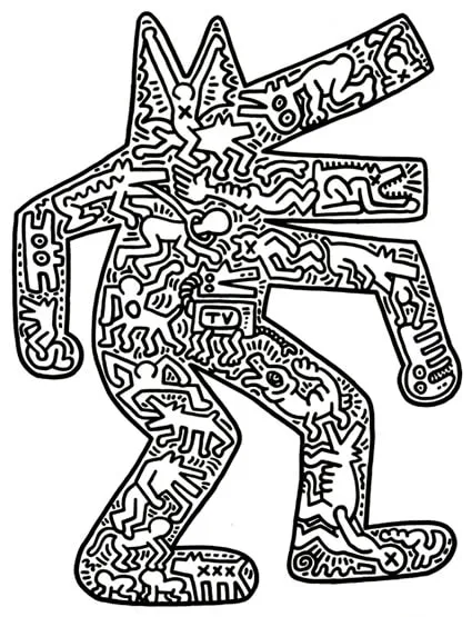 Keith Haring, Standing Dog, 1985