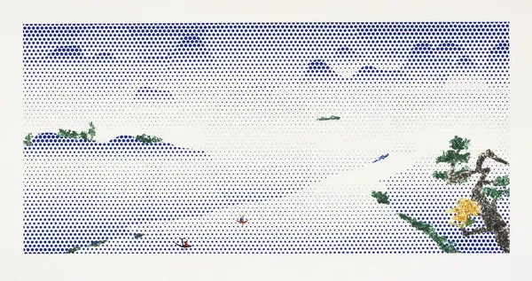 Roy Lichtenstein, Landscape with Boats, 1996