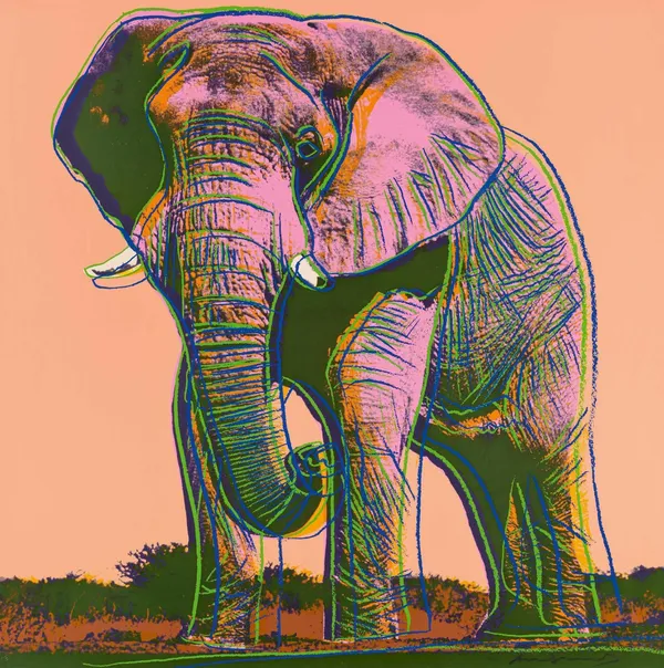 Andy Warhol, African Elephant, 1983