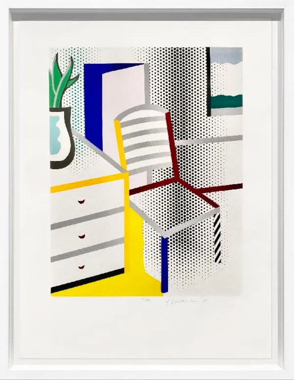 Roy Lichtenstein, Interior with Chair, 1997
