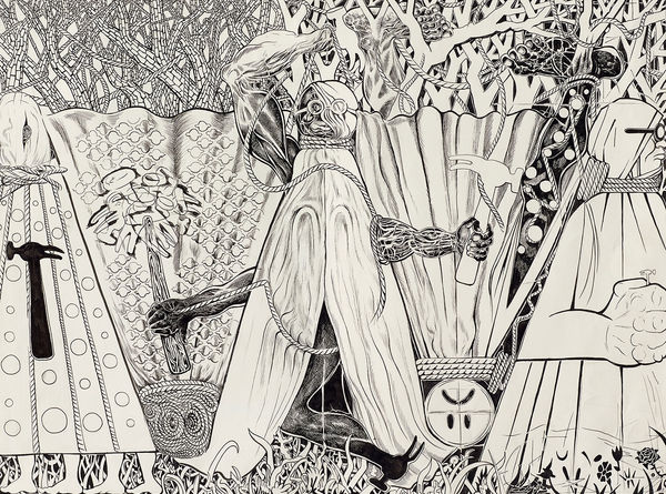 Trenton Doyle Hancock, I Got Stood Up Just to Be Sat Down, 2015