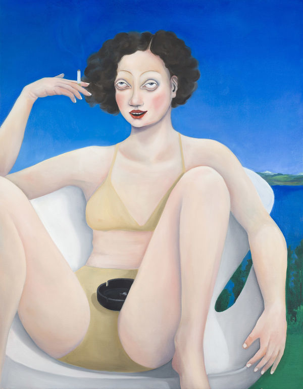 Nina Mambourg Madeleine On A Swan Chair, 2017