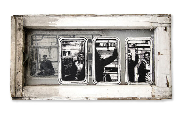 Swoon, Subway Windows, 2018