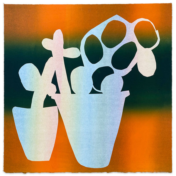 Karen Lederer vase monoprint