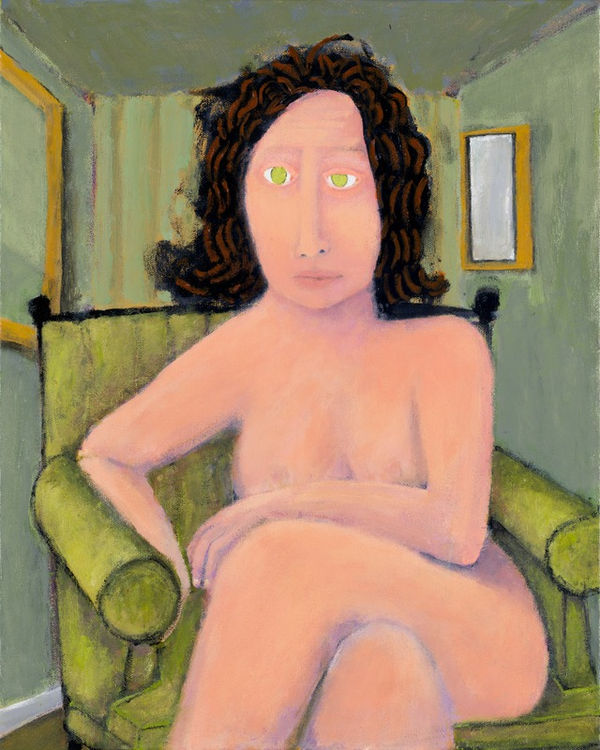 Painting "Woman in Chair" by Gabe Langholtz