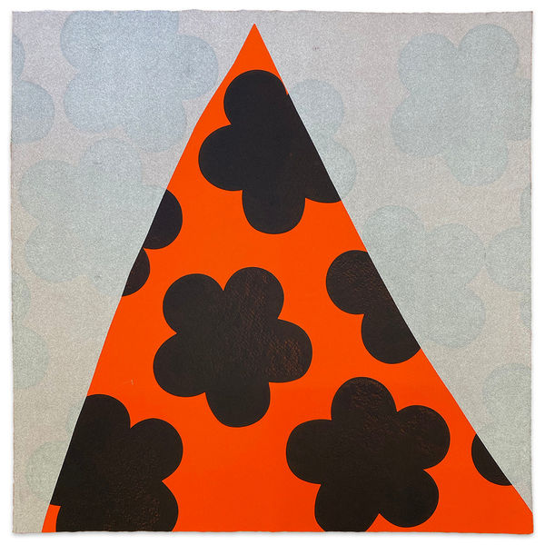 Karen Lederer floral pyramid monoprint